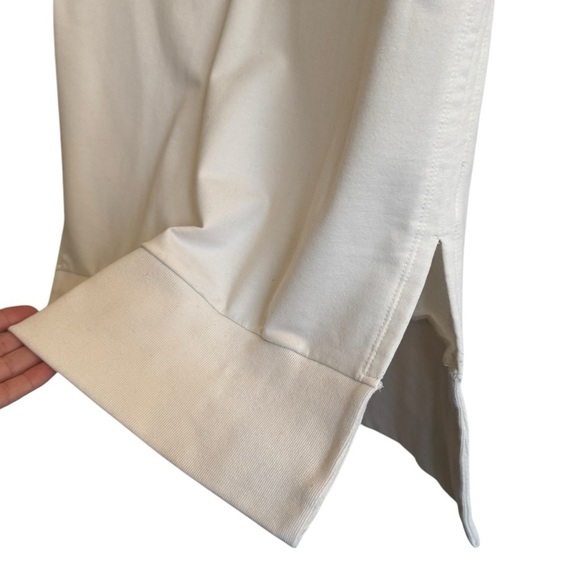 Athleta Retroterry V Neck Sweatshirt Tee in Magnolia White, Size XS - Picture 6 of 10